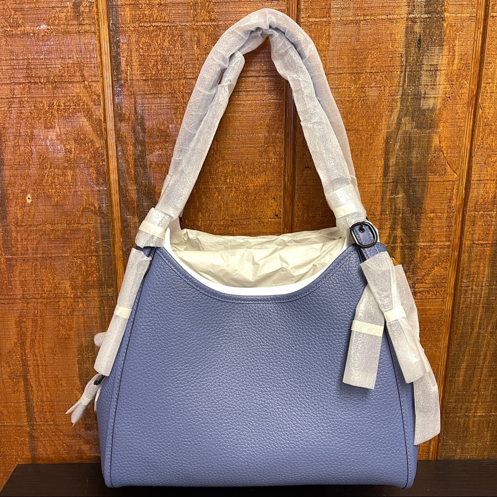 Coach Lori Leather Shoulder Bag - Washed Chambray - Picture 6 of 8